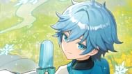This was Chongyun's official art from 2022 (Image via HoYoverse)